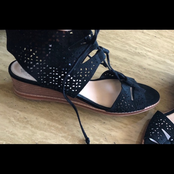 Vince Camuto Shoes - Vince camuto Retana Nocturnal Black Suede wedge